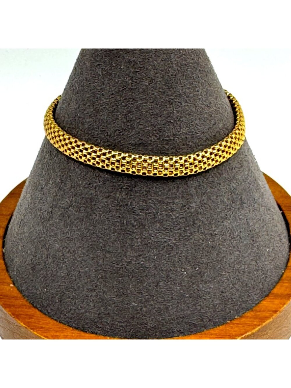 VTG Gold Over Sterling Silver 925 Panther Link Chain Bracelet Size 7" Length